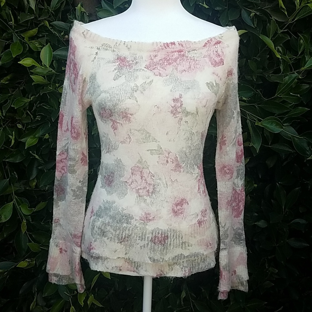 Peppe Peluso Off Shoulder Blouse Size M